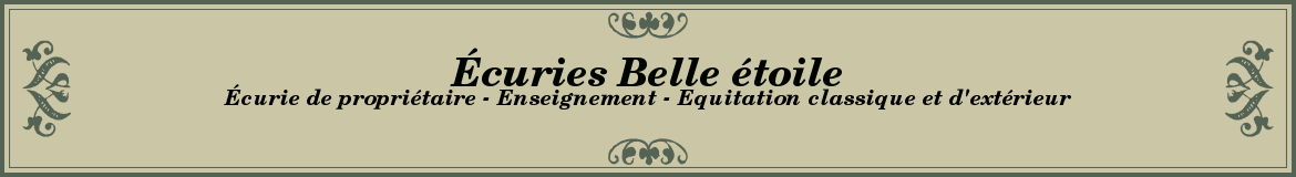 Écuries Belle étoile